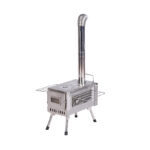 Portable Outdoor Wood-burning Stove With Side-mounted kettle - Image 3