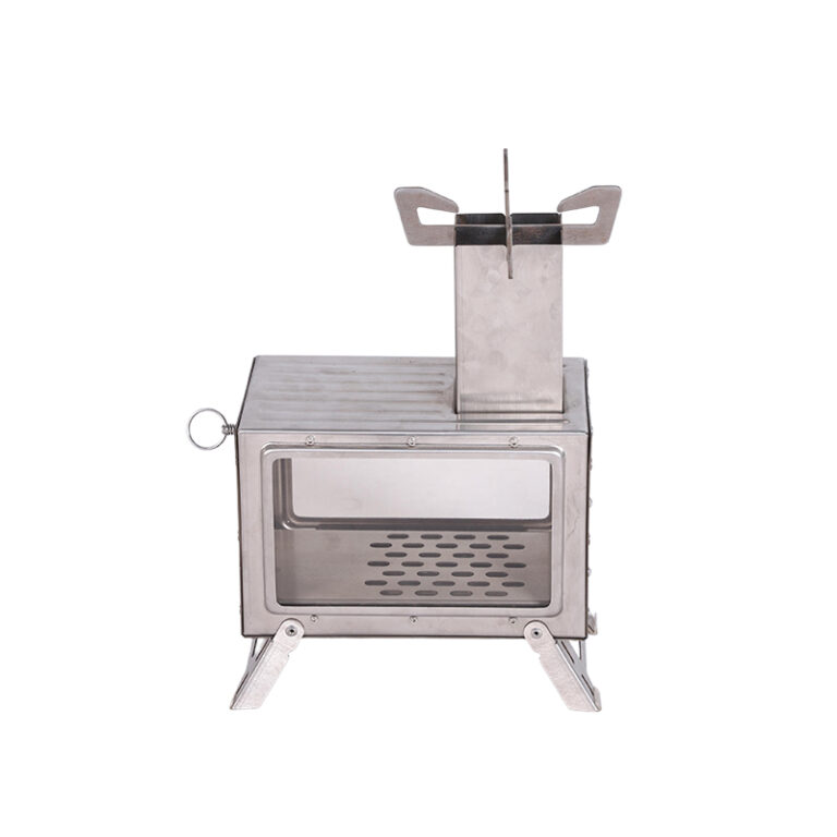 wood burning stove with cooking surface