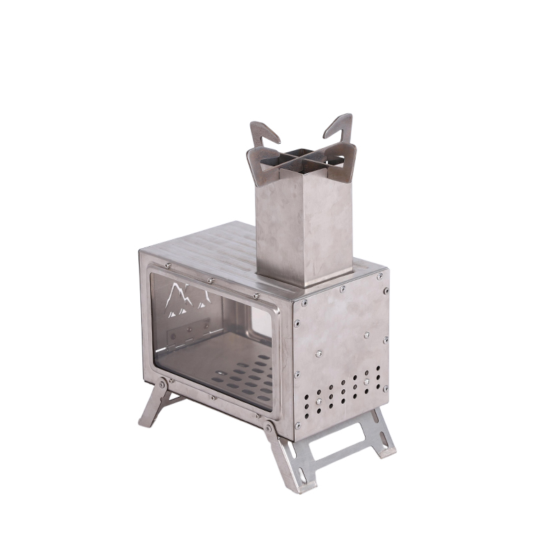 wood stove with cooktop